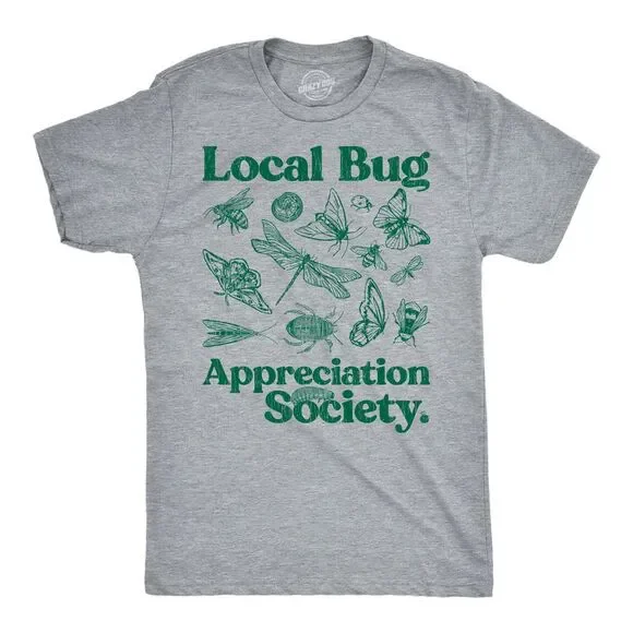 Mens Funny T Shirts Local Bug Appreciation Society Tee For Men