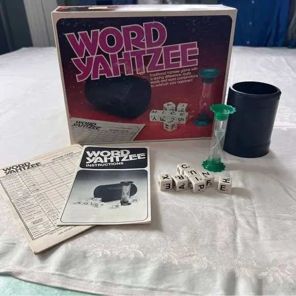 1980 Word Yahtzee Complete Game Milton Bradley
