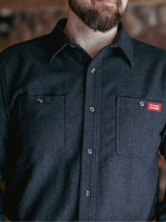 Stormy Kromer Men's Black Olive The Wool Shirt
