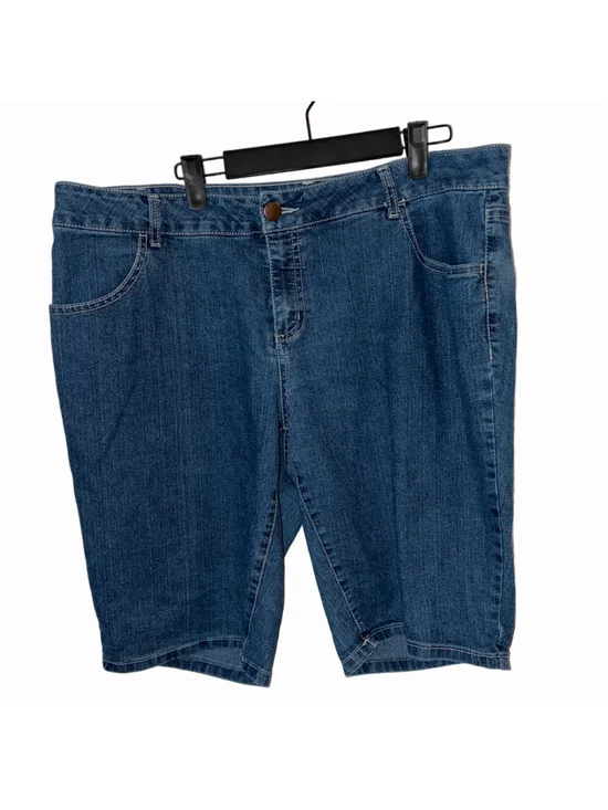 Women's Faded Glory Jean Shorts Blue Size 18
