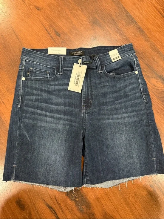 NWT JUDY BLUE Mid Rise Cut Off Shorts Women Sz Large