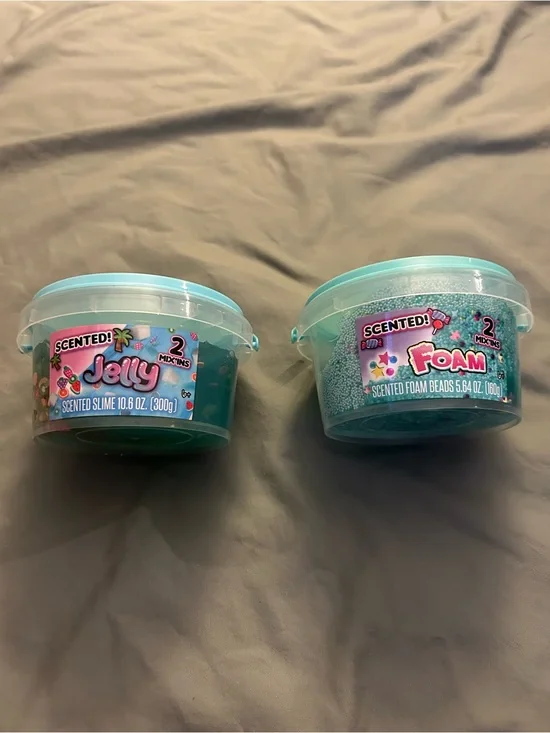 Scented Jelly & Foam Slime Duo - Teal