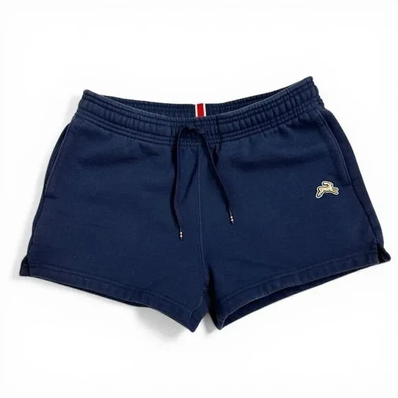 Tracksmith New England Navy Running Shorts Drawstring Cotton S