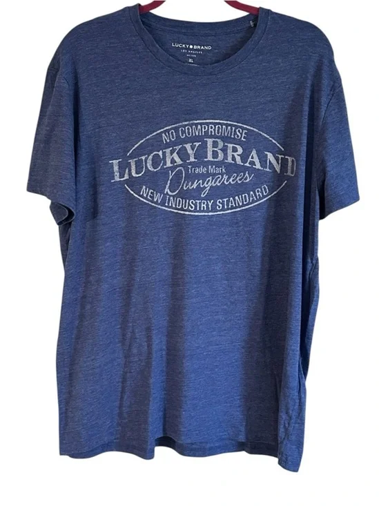 Lucky Brand Heather Graphic Short Sleeve Tee xl