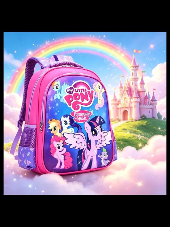 My Little Pony Pink & Purple Kids School Backpack