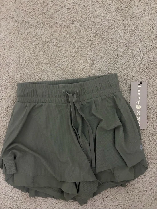 Harmony Balance Olive Green Women's Athletic Skort