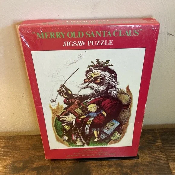 Merry Old Santa‎ Claus Jigsaw Puzzle Vtg 1973 Thomas Nast Harpers Weekly 500pc