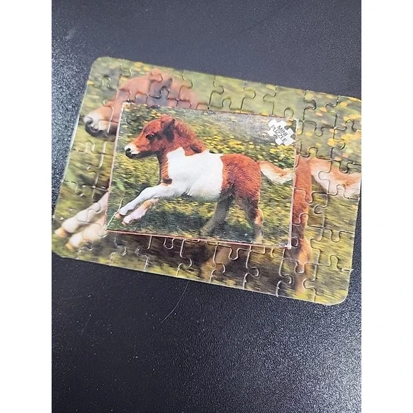 Vintage Mini Puzzle - 1970/1980  FX Schmid‎ Pony Mini Puzzle 54 Piece