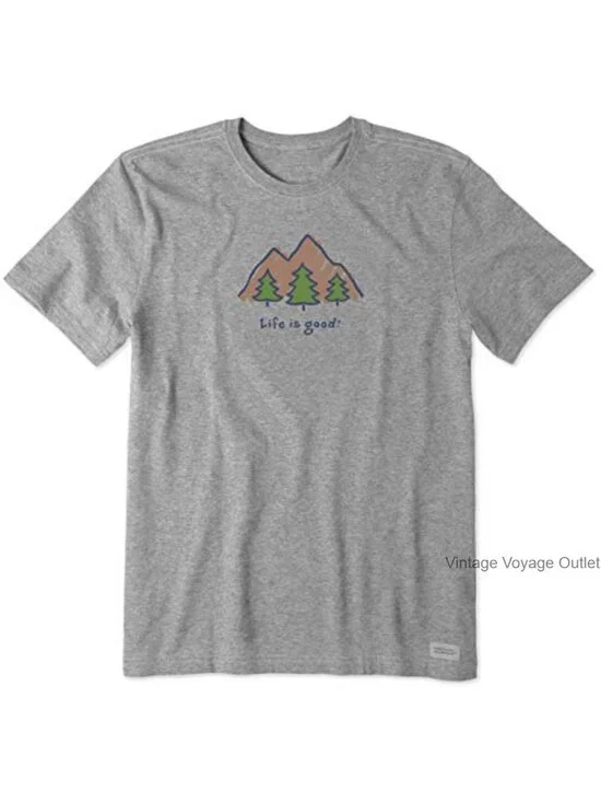 Crew Neck Graphic Tee Short Sleeve Cotton Men's T-Shirt