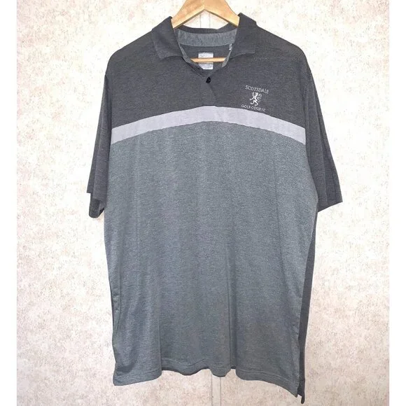Callaway Men's Gray Swing Tech Polo Shirt Opt-Dri Scottsdale Golf Course Size XL