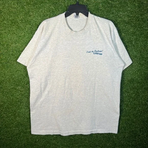 Vintage 1994 ITD Fitness Challenge Idaho‎ T Shirt XL Fruit of the Loom Ash Gray