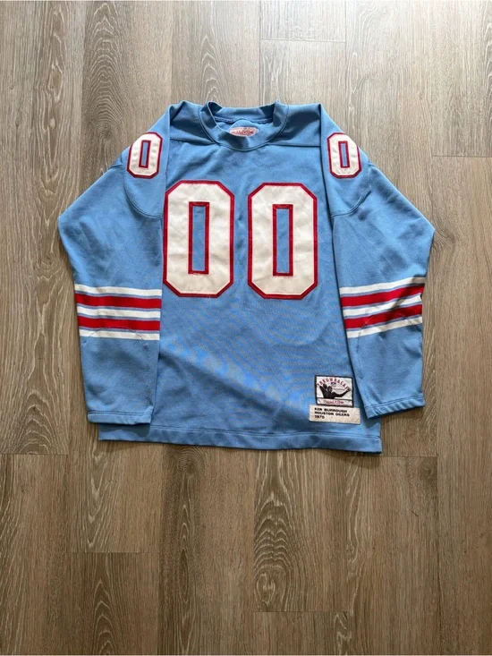 Vintage/Retro 1970’ Ken Burrough Houston Oilers Mitchell & Ness NFL Jersey