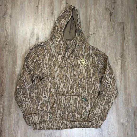 Barstool Sports Mossy Oak Bottomland Camo Hoodie Pullover Fleece Medium