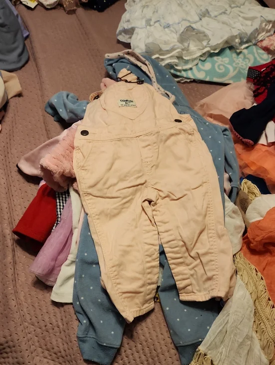 OshKosh B'gosh Light Pink Baby Overalls