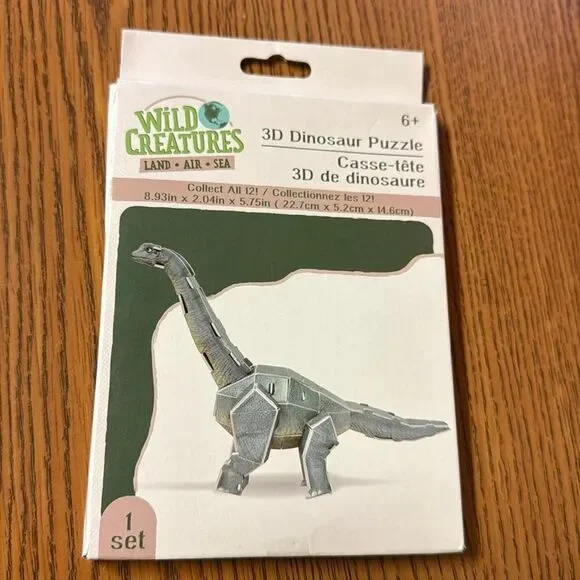 Wild Creatures 3D Dinosaur Puzzle