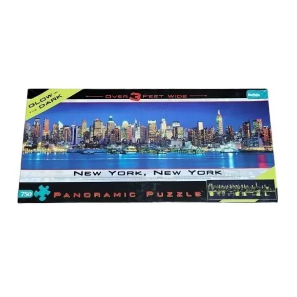 New York panoramic puzzle glow in dark