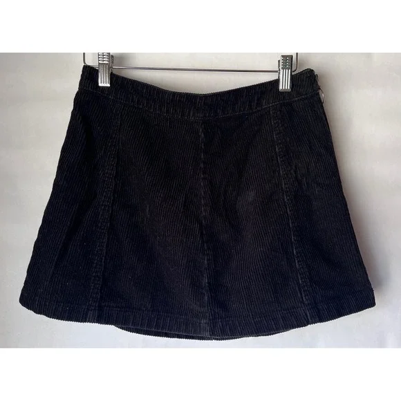 Forever 21 Womens‎ Black  A-Line Mini Skirt cotton Size 27