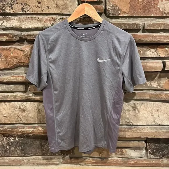 Nike Running Dri-Fit Grey Short Sleeve Tee