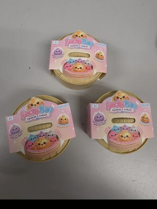3 !!!!Keycraft Lucky Bao Squeeze & Collect Mystery Dumpling New Sealed