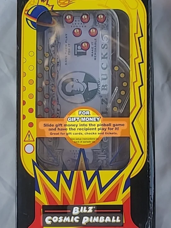 Damaged Box Cosmic Pinball Gift Money Holder - Yellow