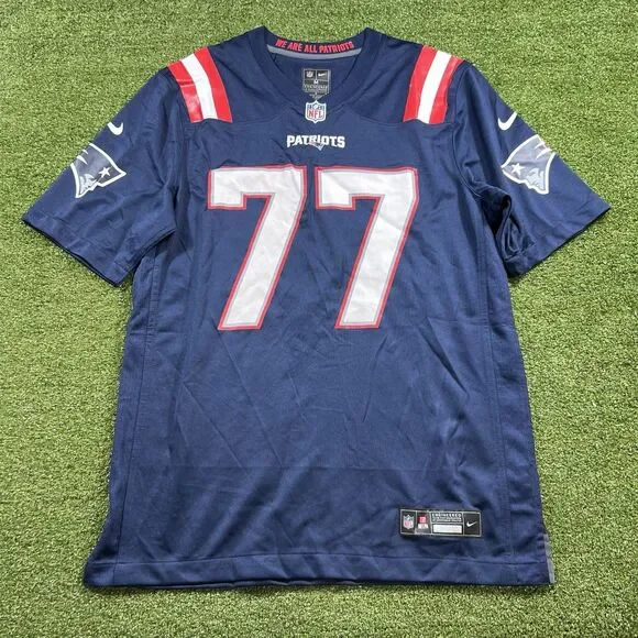 Patriots #77 Custom Named Jersey Size M NWOT