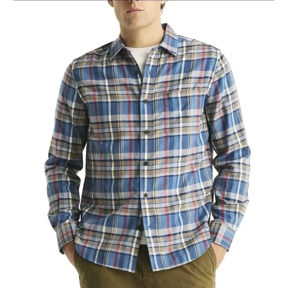 Nautica Classic Fit Plaid Button Down Long Sleeve Shirt Men's Size Large NWT
