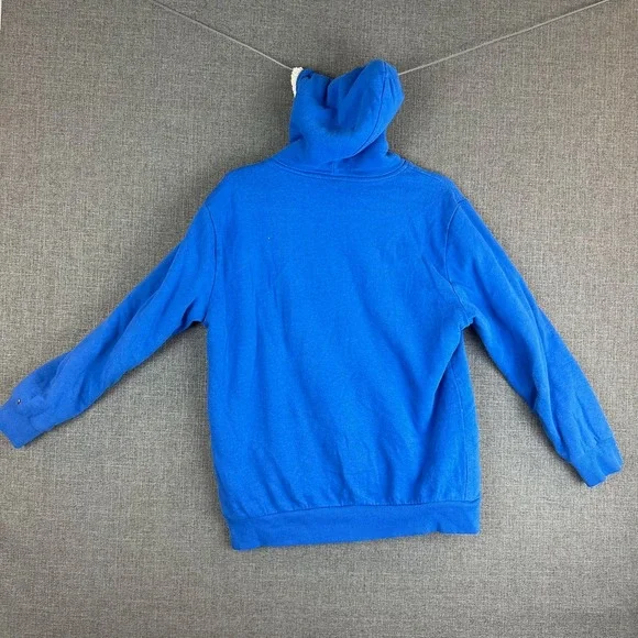 Tommy Hilfiger Hoodie Blue Fleece Lined‎ Full Zip Logo Men's XL