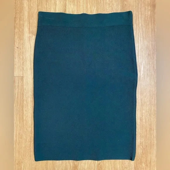 BCBGMaxAzria Deep Teal Pencil Skirt