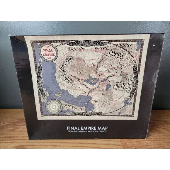Dragonsteel Mistborn Trilogy Final Empire Map 1000 Puzzle Brandon Sanderson