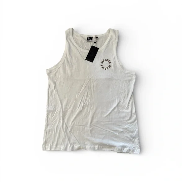 WXYZ Blessed White Tank Top