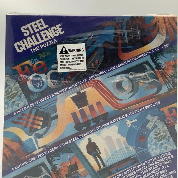 New Steel Challenge The Puzzle Jigsaw Puzzle 600 pc Mural‎ Pittsburgh sealed new