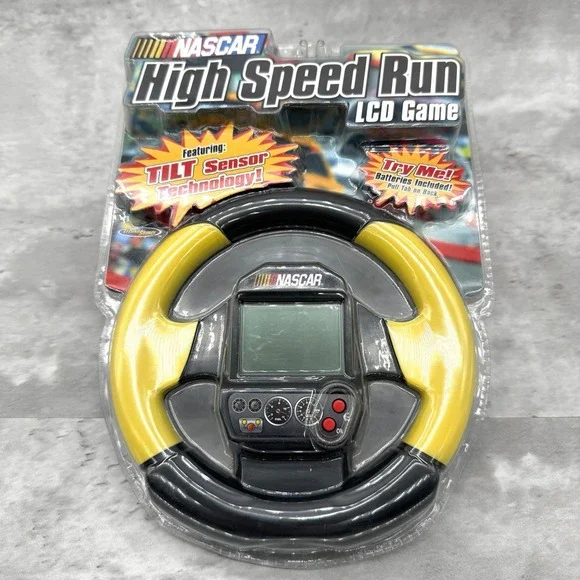 Nascar High Speed Run LCD Handheld Electronic Game Tilt Sensor Steering 2005
