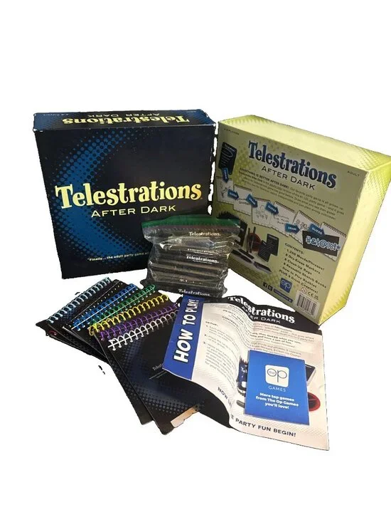 TELESTRATIONS AFTER DARK Adult Party Board Game MISSING RECTANGLE CARDS 2015