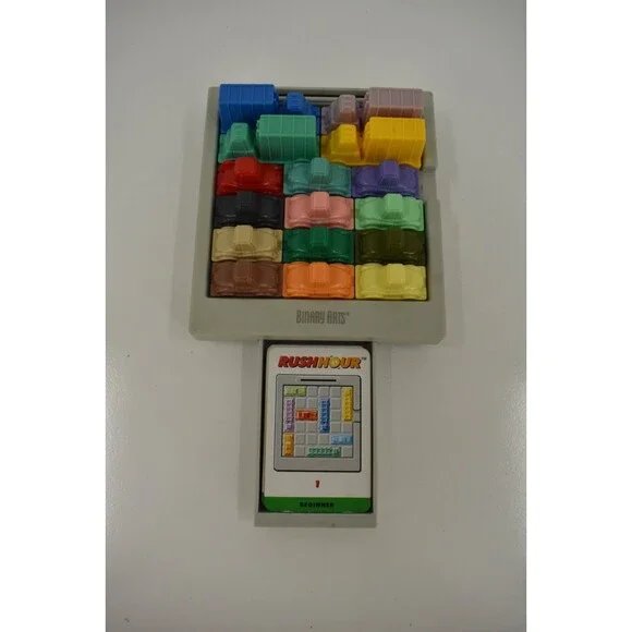 Vintage Binary Arts Rush Hour Traffic Jam Game 100% Complete 40 Cards 1996