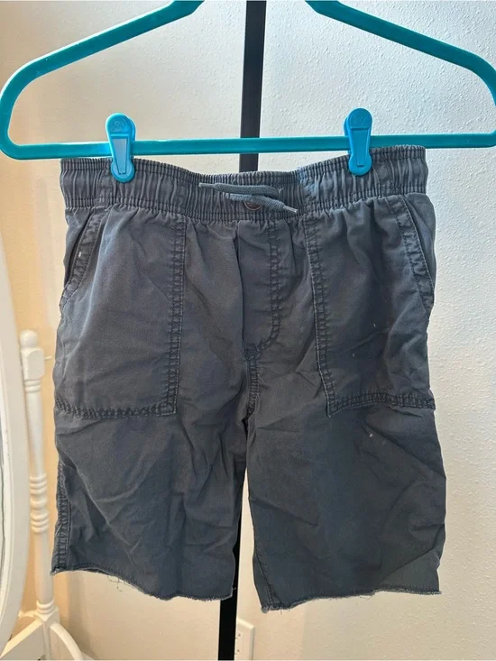 OshKosh B'gosh Boys Gray Elastic-Waist Cargo Shorts