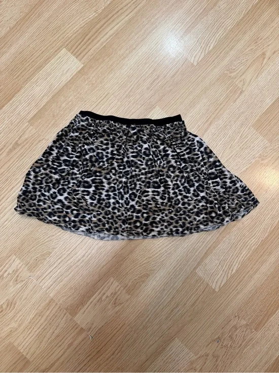 OshKosh B’gosh Girls Leopard Print Skirt Size 6X Animal Print Pull On