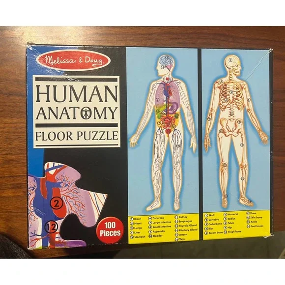 Melissa &‎ Doug Human Anatomy Floor Puzzle 100 Piece Extra Large 4 Feet Tall 445