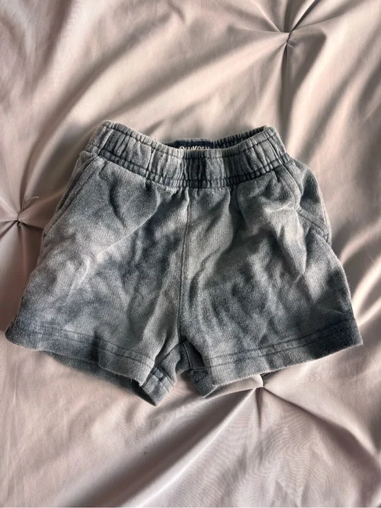 OshKosh B’gosh Kids Elastic-Waist Gray Shorts 9 Months Boys