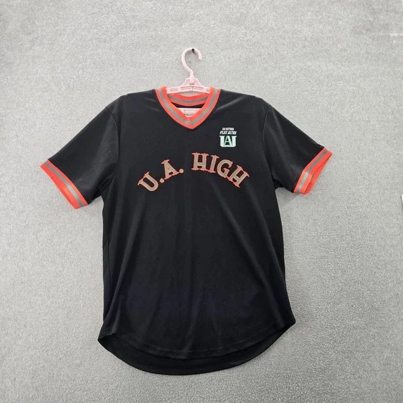 My Hero Academy‎ Men Shirt S Black Embroidery Bakugo Baseball Jersey