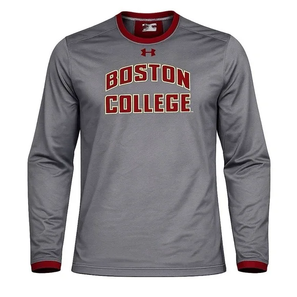 Under Armour Long Sleeve Boston College Eagles Shirt Men's XL Loose Heat Gear‎