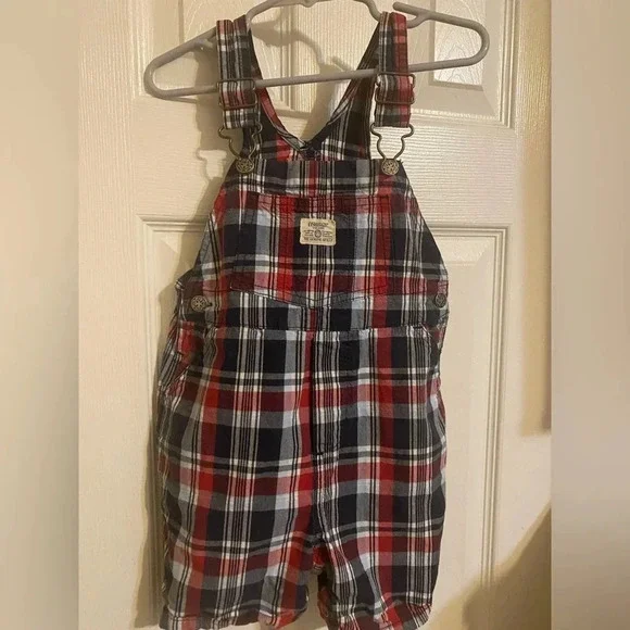 Oshkosh B’Gosh Plaid Shortalls