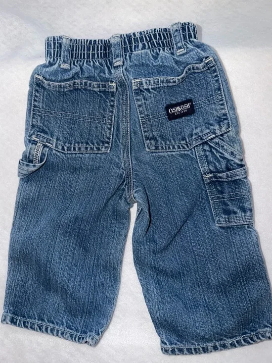 y2k OshKosh B'gosh Blue Denim Cargo Kids Bottoms