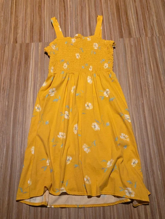 OshKosh B'gosh Yellow Floral Smocked Sundress