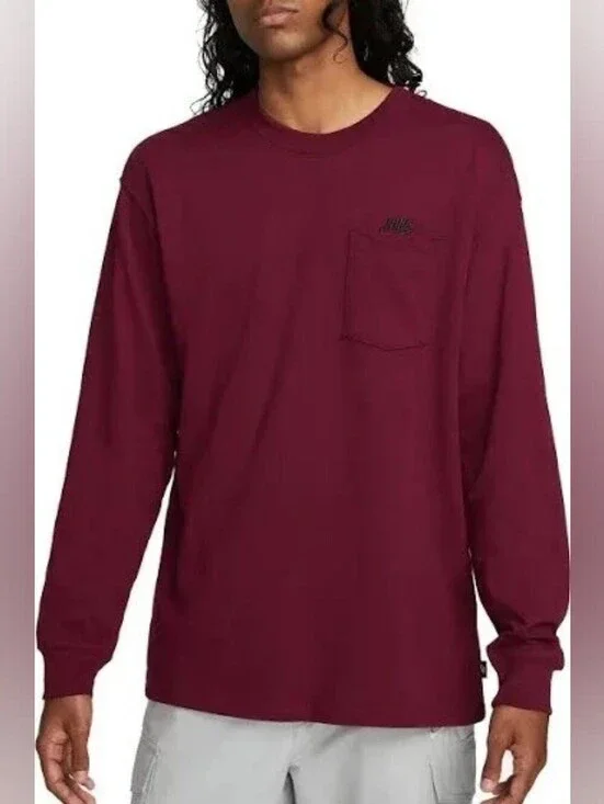 Nike Sportswear Premium Essentials Pocket Tee Long Sleeve Men's Medium