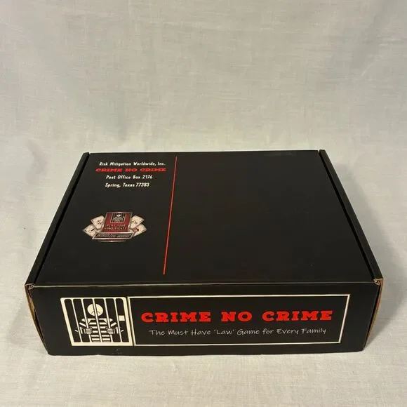 Crime No Crime 1st Edition Law The game of life board game