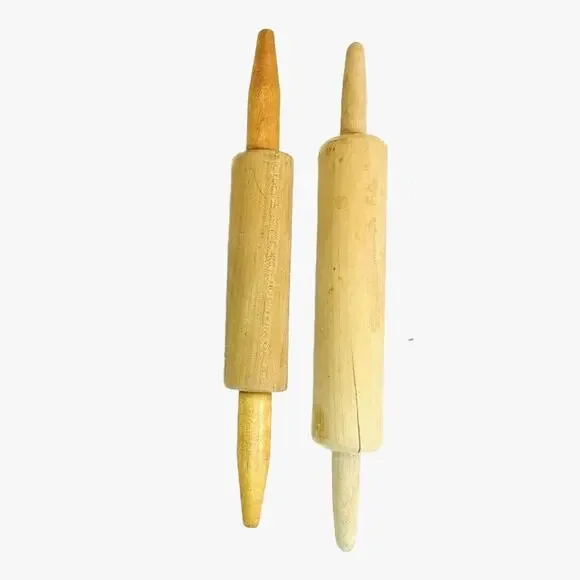Wooden Rolling Pin Set of 2 Average 10