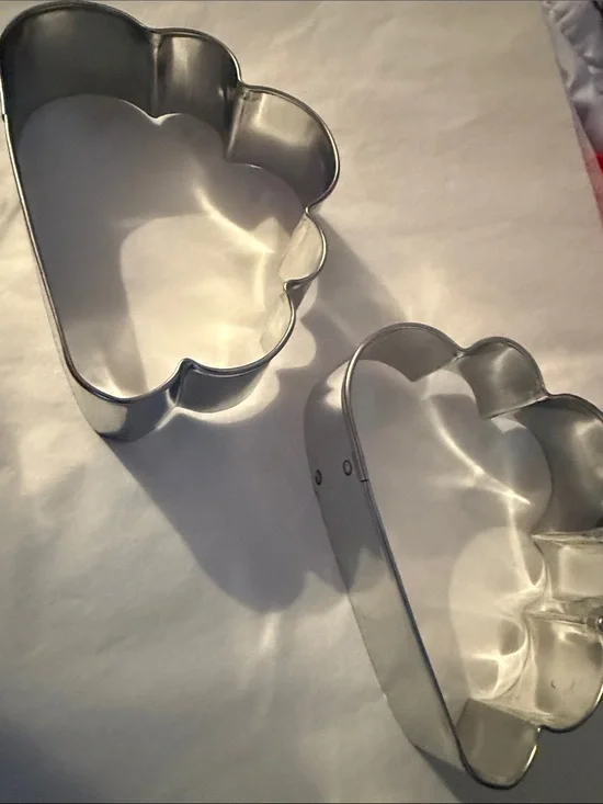 New Anne Clark, stainless steel set of two cloud cookie cutters