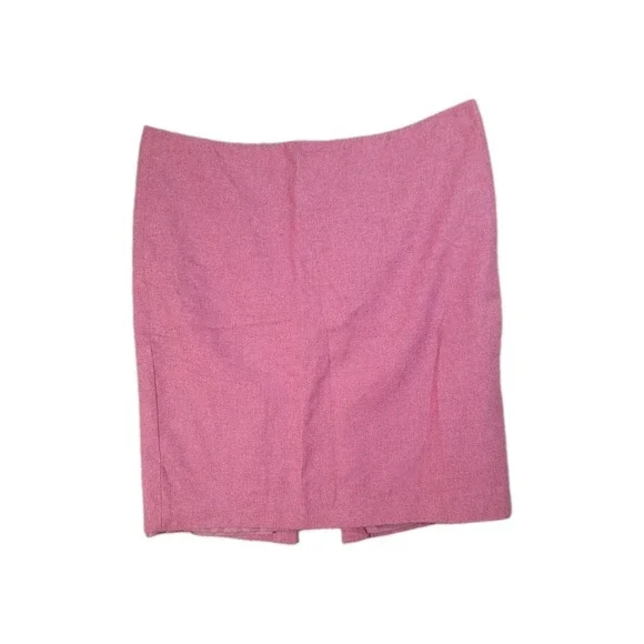 Body by Victoria Wool Blend Pencil Skirt Womens 16 Pink Back Slit Lined