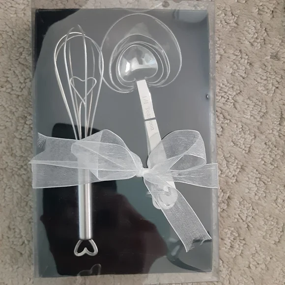 Measuring Spoons and Whisk