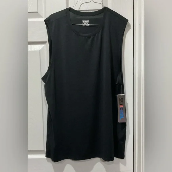 Black sleeveless Cool T-shirt XL